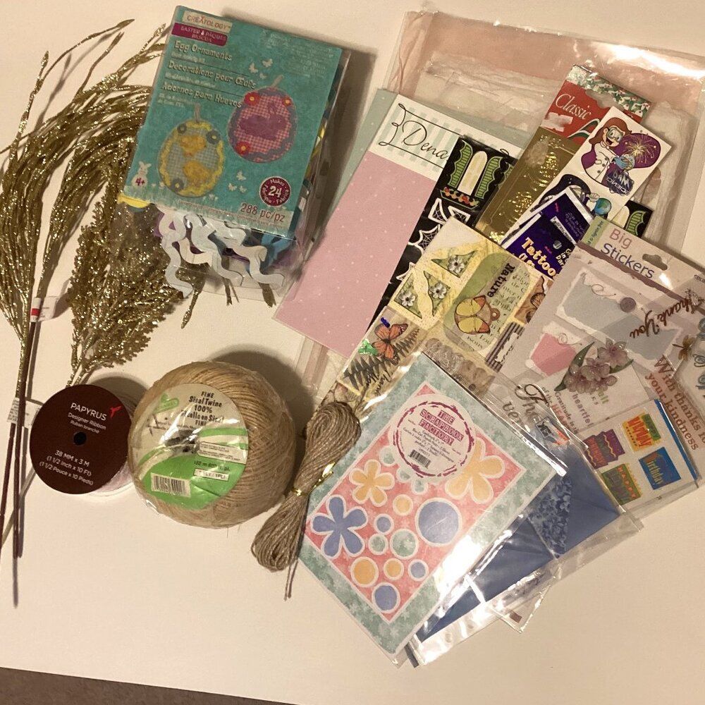 Bundle of Crafting Craft items Scrapbooking Easter Crafts Card Making Supplies